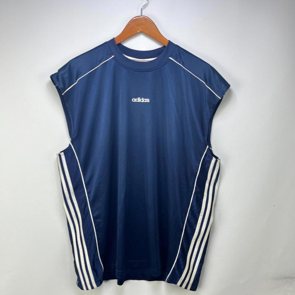 Vintage Y2K Adidas Basketball Warm Up Jersey Shirt XL